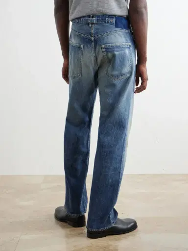 Visvim Social Sculpture 01 Wide-Leg Distressed Jeans - Men | Thumbnail 4
