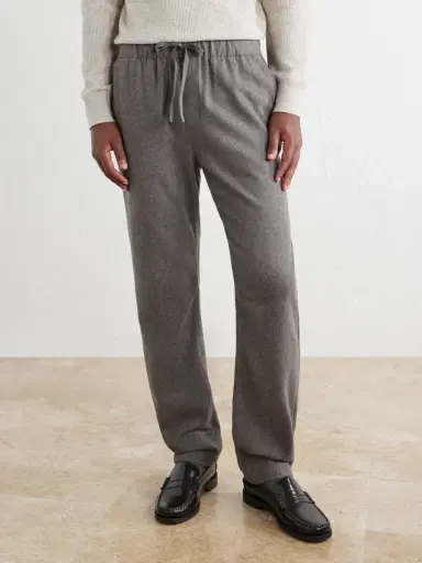 Hartford Joggy Straight-Leg Wool Woven Trousers - Men | Thumbnail 3