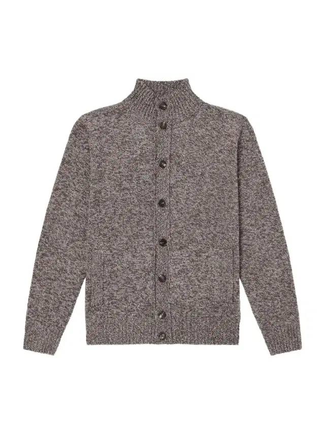 Slowear Turtleneck Virgin Wool Cardigan - Men