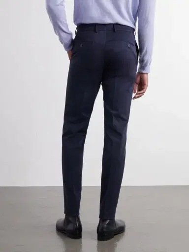 Slowear Straight-Leg Stretch-Cotton Gabardine Trousers - Men | Thumbnail 4