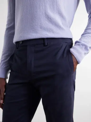 Slowear Straight-Leg Stretch-Cotton Gabardine Trousers - Men | Thumbnail 6