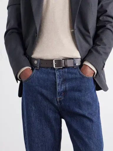 A Kind Of Guise 2.5 cm Pilgrim Embellished Leather Belt - Men | Thumbnail 2