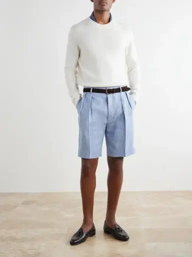 Ralph Lauren Purple Label Cotton Gabardine Shorts - Men | Thumbnail 2
