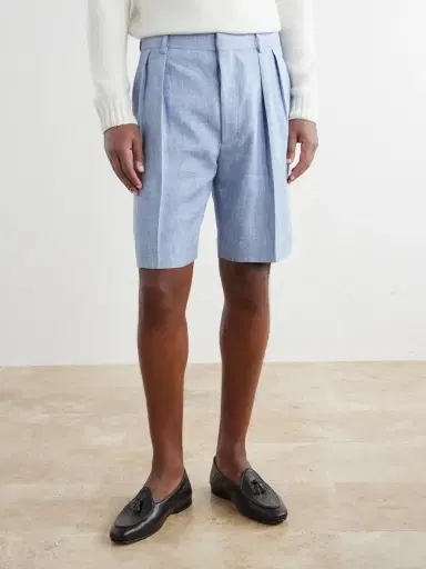 Ralph Lauren Purple Label Cotton Gabardine Shorts - Men | Thumbnail 3