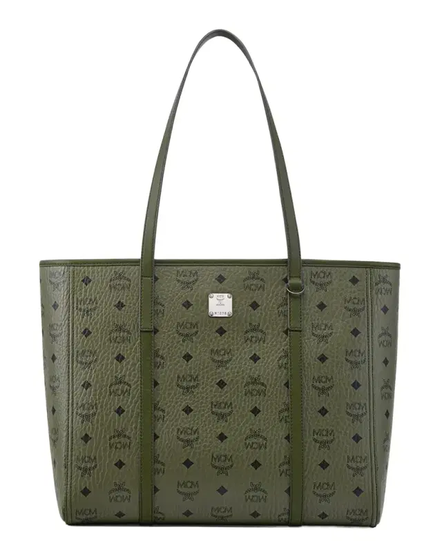 MCM Toni Medium Visetos Shopper Tote Bag