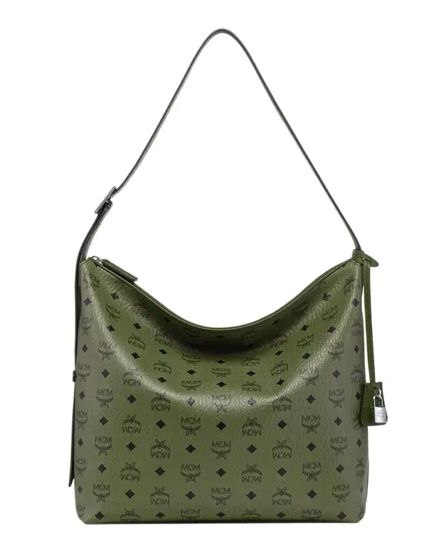 MCM Aren Visetos Monogram Hobo Bag