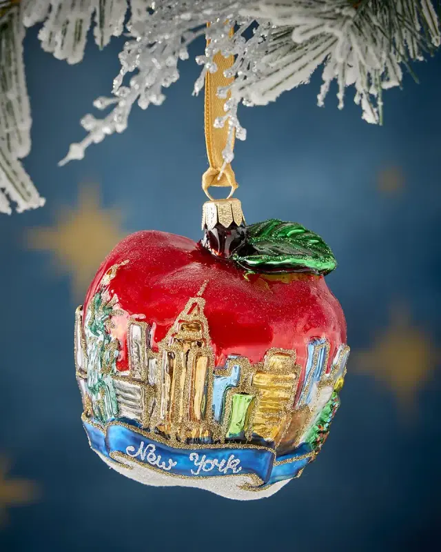 Exclusive NYC Apple Christmas Ornament