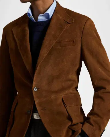 Polo Ralph Lauren Men's The RL67 Suede Two-Button Sport Jacket | Thumbnail 5 Polo Ralph Lauren Men's The RL67 Suede Two-Button Sport Jacket | Thumbnail 5
