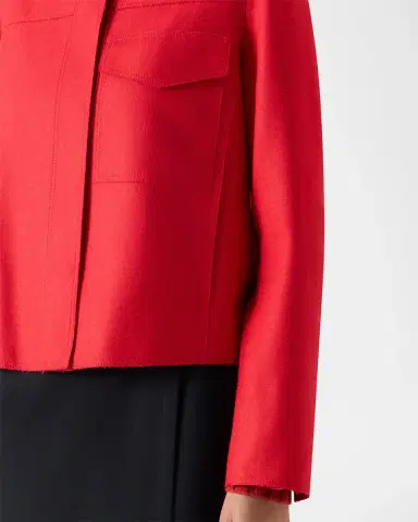Akris punto Taglio Vivo Felted Wool Blend Jacket | Thumbnail 5