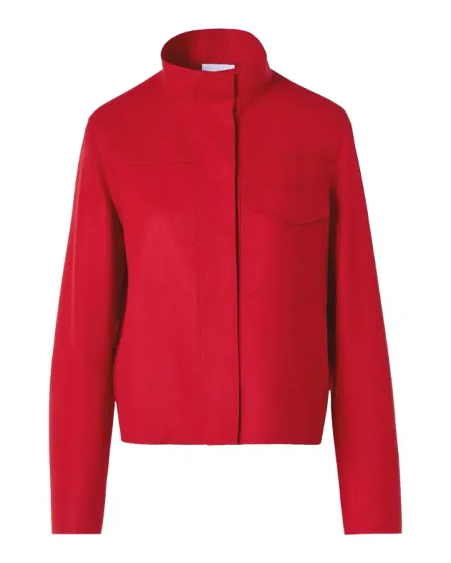 Akris punto Taglio Vivo Felted Wool Blend Jacket