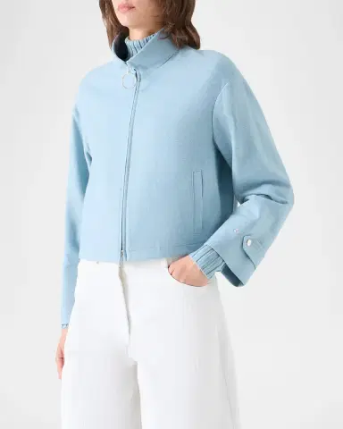 Akris punto Wool-Blend Blouson Jacket | Thumbnail 6