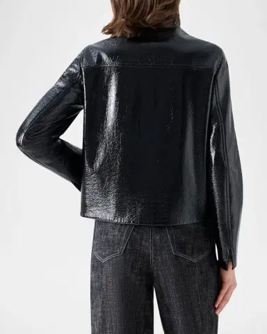 Akris punto Faux-Leather Lacquer Jacket | Thumbnail 3