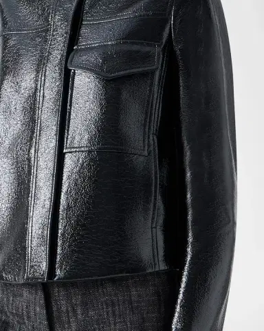 Akris punto Faux-Leather Lacquer Jacket | Thumbnail 5