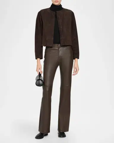Vince Cropped Suede Jacket | Thumbnail 2