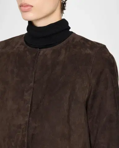 Vince Cropped Suede Jacket | Thumbnail 5
