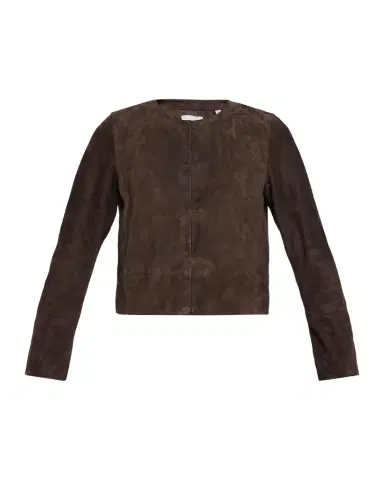 Vince Cropped Suede Jacket | Thumbnail 1