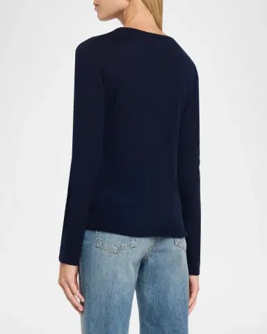 MAJESTIC FILATURES Machine Washable Cashmere Crewneck Pullover | Thumbnail 3 MAJESTIC FILATURES Machine Washable Cashmere Crewneck Pullover | Thumbnail 3