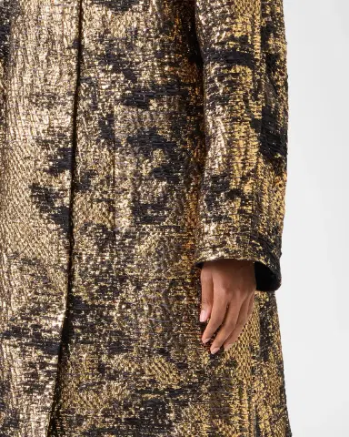 Akris Metallic Jacquard Oversized Coat | Thumbnail 5 Akris Metallic Jacquard Oversized Coat | Thumbnail 5