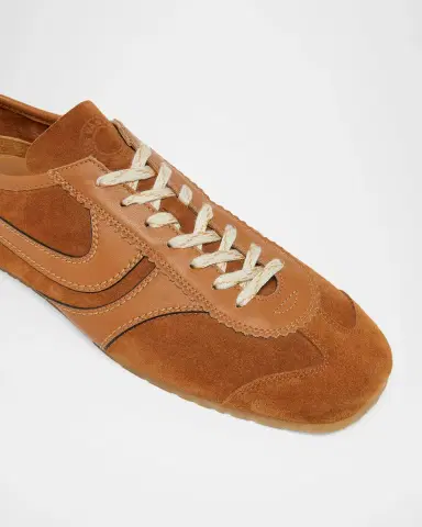 Dries Van Noten Men's Mosaicon T-Toe Suede Low-Top Sneakers | Thumbnail 5