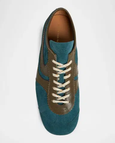 Dries Van Noten Men's Mosaicon T-Toe Suede Low-Top Sneakers | Thumbnail 6 Dries Van Noten Men's Mosaicon T-Toe Suede Low-Top Sneakers | Thumbnail 6
