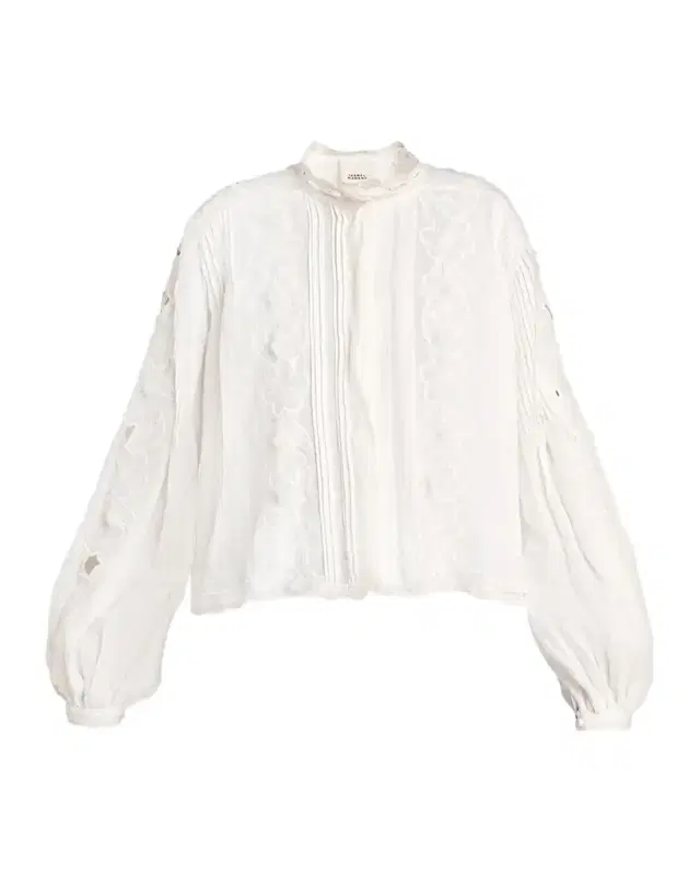Isabel Marant Rubra Embroidered Ramie Button-Down Top