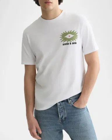 Scotch & Soda Men's Logo Graphic T-Shirt | Thumbnail 4 Scotch & Soda Men's Logo Graphic T-Shirt | Thumbnail 4