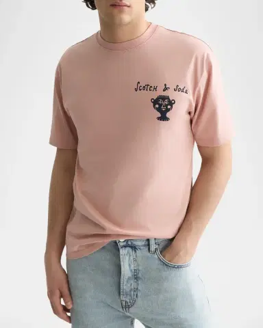 Scotch & Soda Men's Logo Graphic T-Shirt | Thumbnail 4 Scotch & Soda Men's Logo Graphic T-Shirt | Thumbnail 4