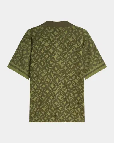 Scotch & Soda Men's Jacquard Knit Short-Sleeve Sweater | Thumbnail 7 Scotch & Soda Men's Jacquard Knit Short-Sleeve Sweater | Thumbnail 7