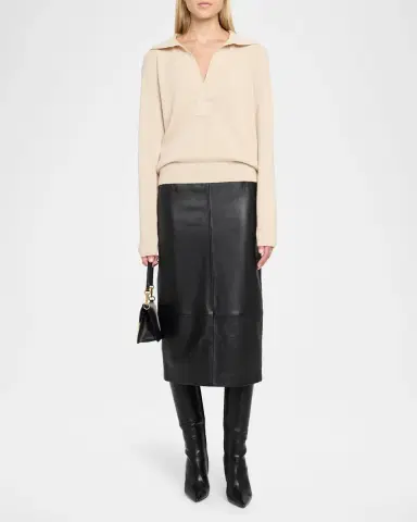 Victoria Beckham Polo Collar Jumper Sweater | Thumbnail 2 Victoria Beckham Polo Collar Jumper Sweater | Thumbnail 2