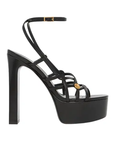 Versace 140mm Medusa Leather Platform Sandals | Thumbnail 1 Versace 140mm Medusa Leather Platform Sandals | Thumbnail 1