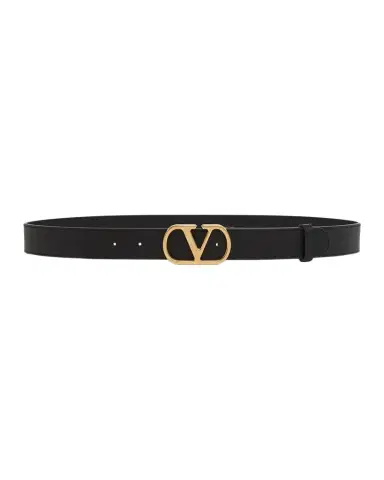 Valentino Garavani VLogo Signature Leather Belt 30MM | Thumbnail 1