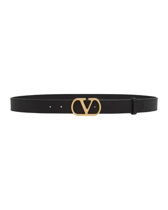 Valentino Garavani VLogo Signature Leather Belt 30MM
