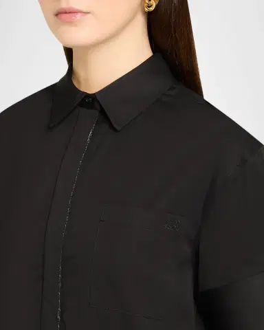 Loewe Wrapped Short-Sleeve Midi Shirtdress | Thumbnail 5 Loewe Wrapped Short-Sleeve Midi Shirtdress | Thumbnail 5