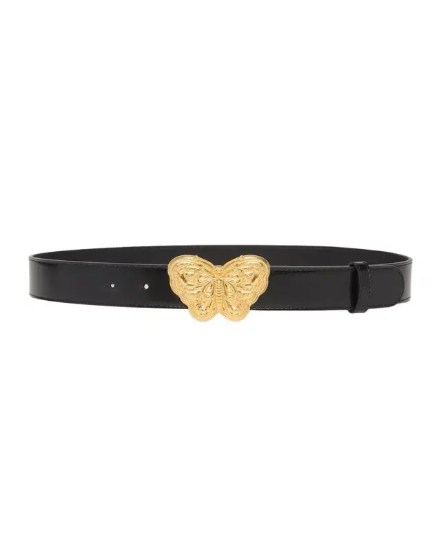 Valentino Garavani Butterfly Buckle Leather Belt 30MM