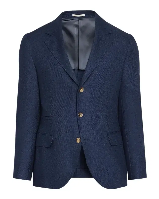 Brunello Cucinelli Men's Wool Flap Pocket Single-Breasted Suit Jacket