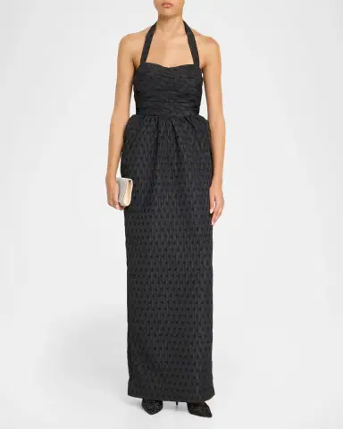 As It May Janelle Polka Dot Column Gown | Thumbnail 2 As It May Janelle Polka Dot Column Gown | Thumbnail 2