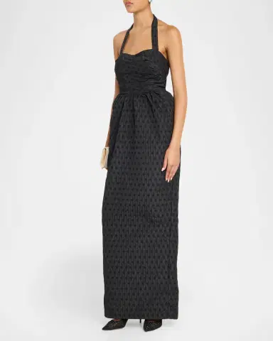 As It May Janelle Polka Dot Column Gown | Thumbnail 4 As It May Janelle Polka Dot Column Gown | Thumbnail 4