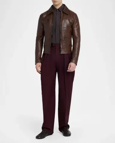 Dolce & Gabbana Men's Wool Gabardina Lana Pants | Thumbnail 2 Dolce & Gabbana Men's Wool Gabardina Lana Pants | Thumbnail 2