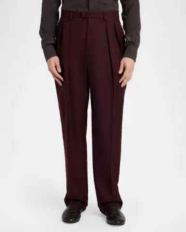 Dolce & Gabbana Men's Wool Gabardina Lana Pants | Thumbnail 4 Dolce & Gabbana Men's Wool Gabardina Lana Pants | Thumbnail 4