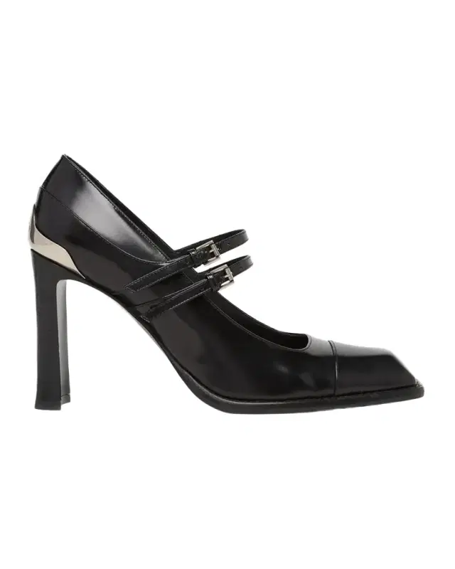 Alexander McQueen 95mm Niko Leather Mary Jane Pumps