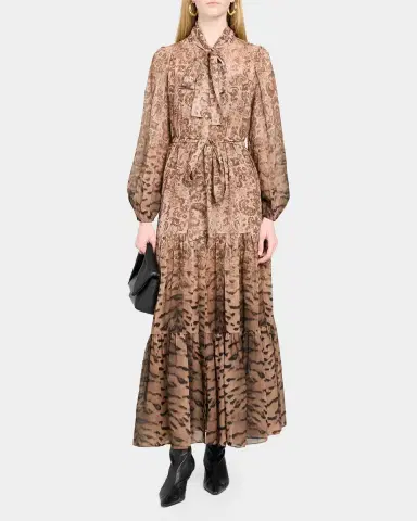 Kobi Halperin Oak Tiered Mixed-Print Maxi Dress | Thumbnail 2 Kobi Halperin Oak Tiered Mixed-Print Maxi Dress | Thumbnail 2