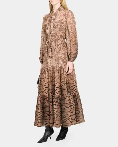 Kobi Halperin Oak Tiered Mixed-Print Maxi Dress | Thumbnail 4 Kobi Halperin Oak Tiered Mixed-Print Maxi Dress | Thumbnail 4