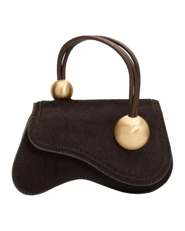 Cult Gaia Kazia Nano Calf Hair Top Handle Bag