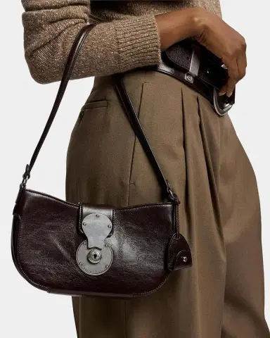 Ralph Lauren Collection Ricky Washed Calfskin Small Shoulder Bag | Thumbnail 2