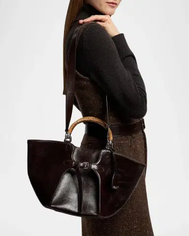 Ralph Lauren Collection The Ralph Washed Leather Tote | Thumbnail 2 Ralph Lauren Collection The Ralph Washed Leather Tote | Thumbnail 2