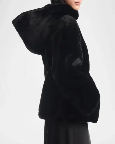Emporio Armani Faux-Fur Caban Coat | Thumbnail 5