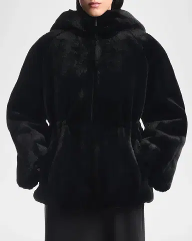 Emporio Armani Faux-Fur Caban Coat | Thumbnail 6