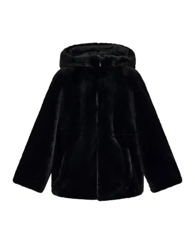 Emporio Armani Faux-Fur Caban Coat | Thumbnail 1
