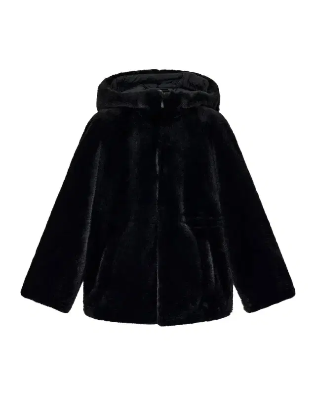 Emporio Armani Faux-Fur Caban Coat