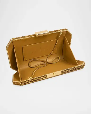Ahikoza Madison Crystal Geometric Clutch Bag | Thumbnail 3